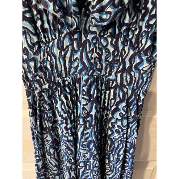 Lilly Pulitzer Katy Dress Womens XS Navy Ribbit Ruffle Stretch Feminine casual - Picture 4 of 9